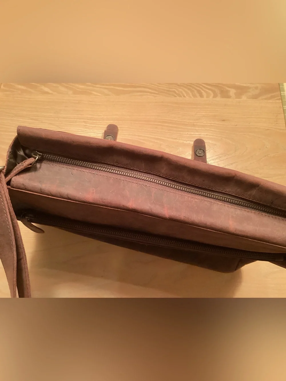 Leather messenger Bag for men